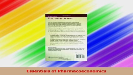 Essentials of Pharmacoeconomics PDF