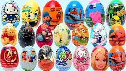 Surprise Eggs Kinder Surprise Maxi Mickey Mouse Cars 2 Disney Pixar Thomas & Friends