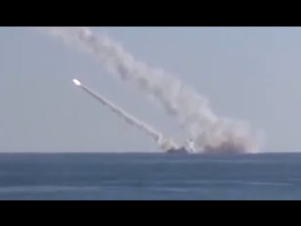 FIRST VIDEO: Russian submarine targets ISIS in Syria from Mediterranean