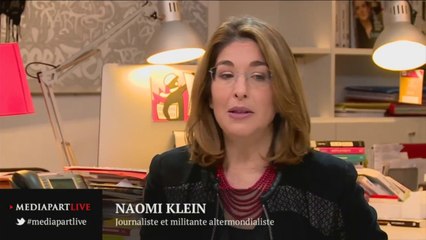 Naomi Klein reçue sur Mediapart