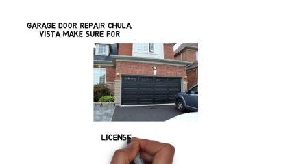 Garage Door Repair Chula Vista CA
