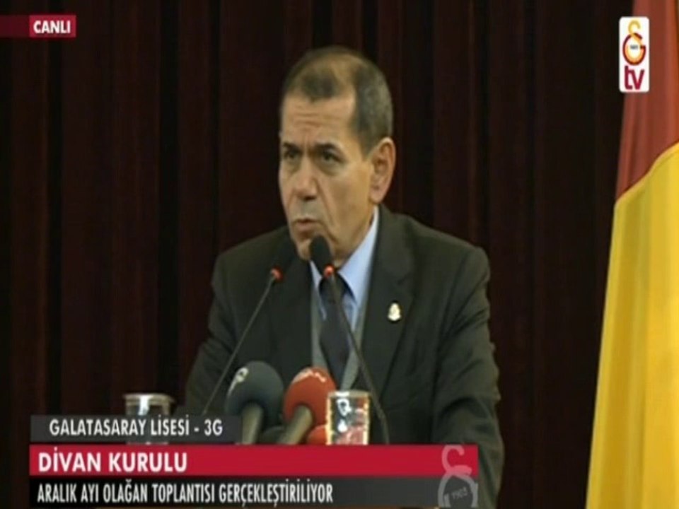 Aralık Ayı Olağan Divan Kurulu Toplantısında Galatasaray Başkanı Dursun Özbek'in Açıklamaları