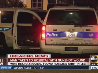 Man taken to hospital with gunshot wounds