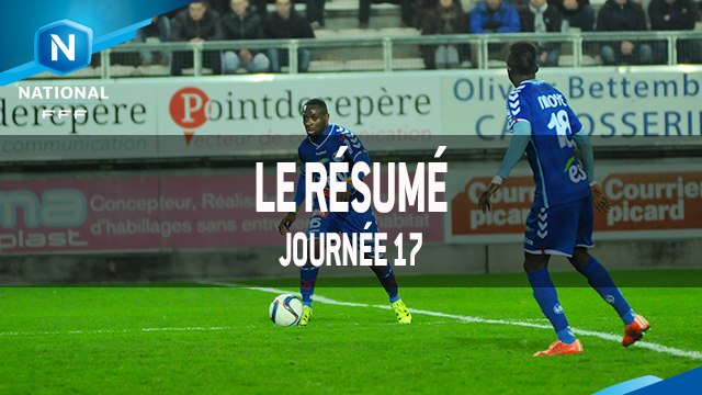 Championnat National : tous les buts de la 17e journée (2015-2016)