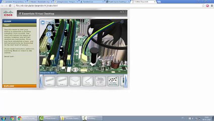 Simulação da montagem de um PC