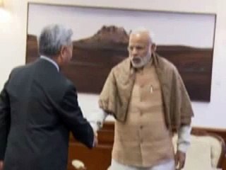AIIB chief meets PM Narendra Modi in Delhi