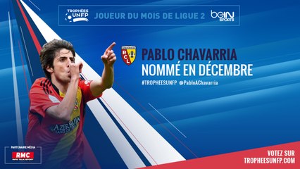 Ligue 2 / Trophées UNFP - Joueurs du mois : Pablo Chavarría
