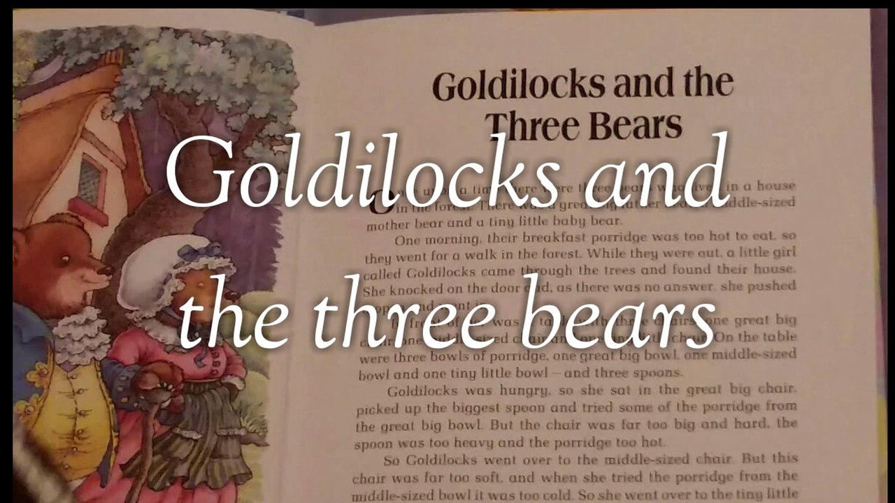 Goldilocks and the three bears