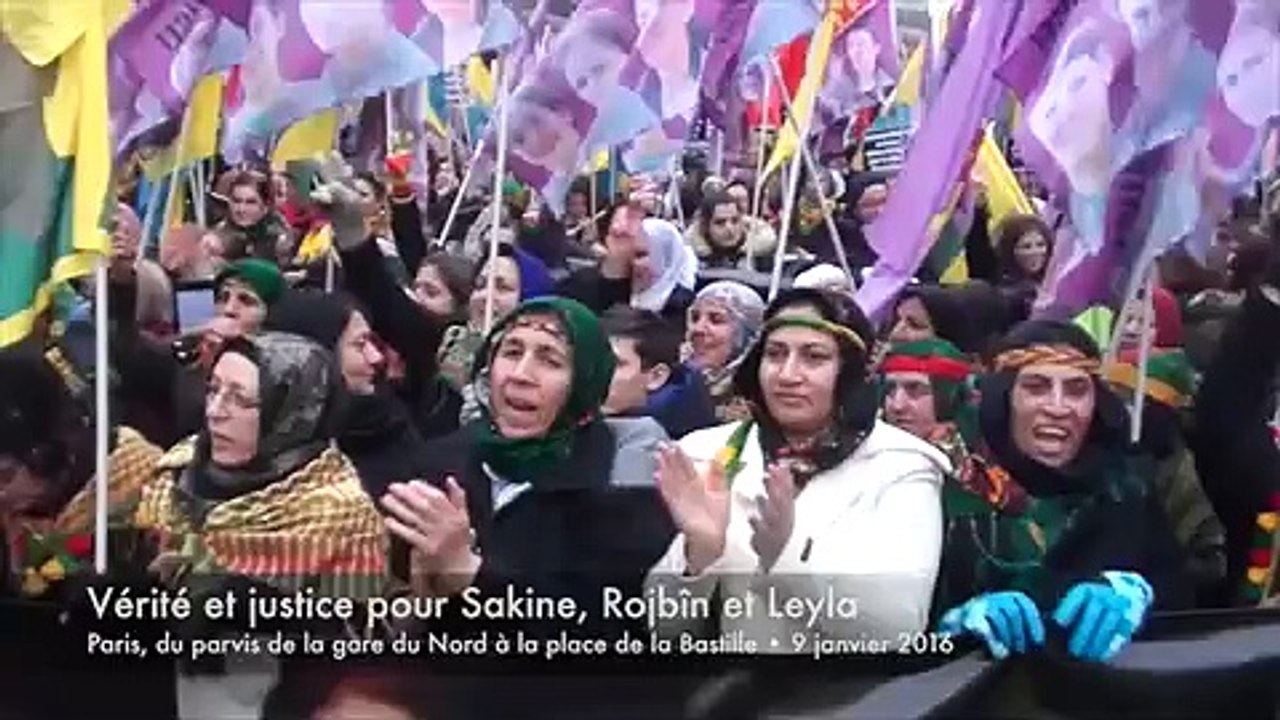 20160109-Paris-Manifestation-Vérité et justice pour Sakine, Rojbîn et Leyla