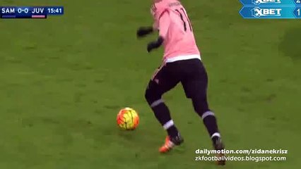Hernanes Super chance - Sampdoria v. Juventus 10.01.2016 HD