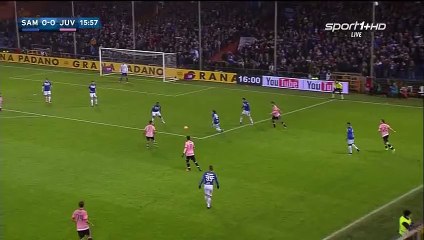 Paul Pogba Goal  - Sampdoria 0-1 Juventus - 10-01-2016