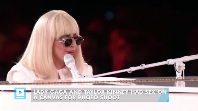 Lady Gaga and Taylor Kinney had sex on a canvas for photo shoot