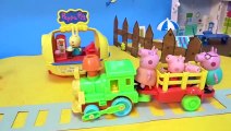 Peppa y George Van al Parque de Atracciones Juguetes de Peppa Pig  Greatest Videos