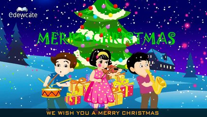 We wish you a merry Christmas and a Happy New Year nursery rhyme