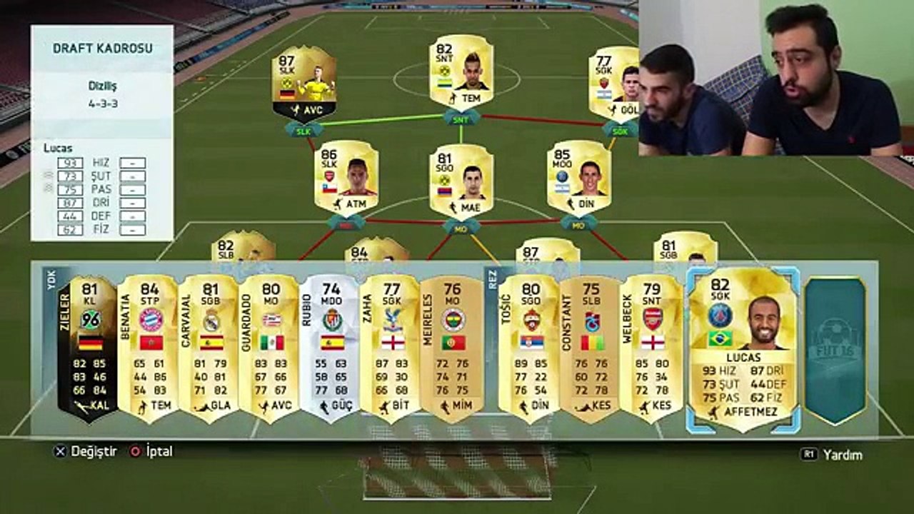 Fifa 16 Paket açılımı FUT DRAFT | Fifa bize Trip atiyor | Ps4 | Türkçe oynanış