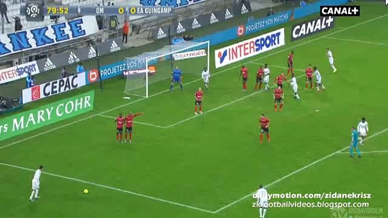 Mauricio Isla Super chance - Olympique Marseille v. Guingamp 10.01.2016 HD