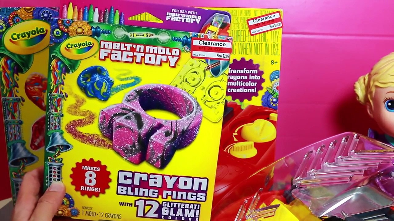 How To Make Crayola Crayon Rings Melt N Mold Factory Crayon Playset DIY 크레용 메이커 반지 색연필 만