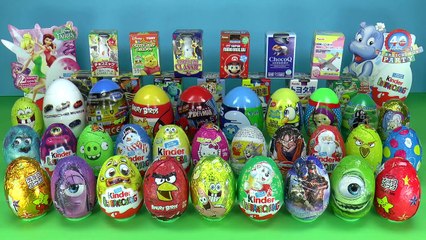 70 Surprise eggs Kinder Surprise Маша и Медведь Disney Pixar Cars 2