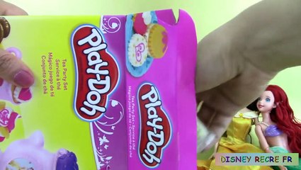 Pâte à modeler Play Doh Service à thé Cendrillon Tea Party Set Princess Cinderella Belle Ariel