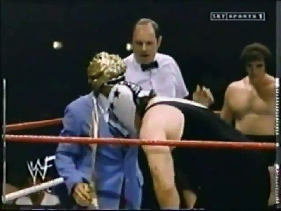 Masked Superstar in action   Championship Wrestling Aug 6th, 1983
