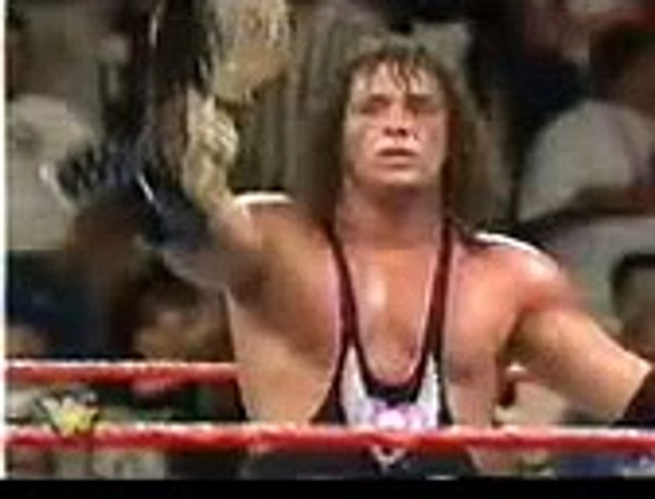 1997 WWF Summerslam Bret Hart celebration