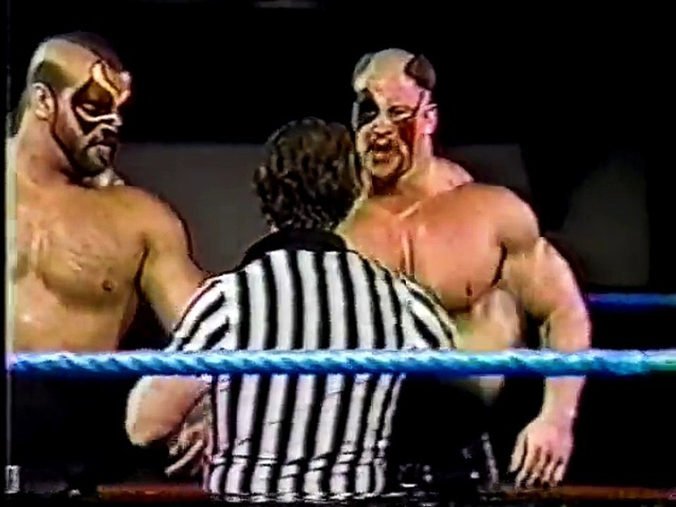The Road Warriors squash Tom Zenk and Buddy Lane
