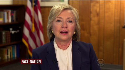 1-10-2016 Hillary Clinton hits Bernie on guns