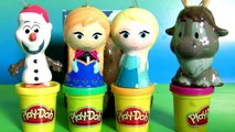 Play Doh Surprise Eggs Disney Frozen Christmas Ornaments Anna Elsa Sven Olaf Shopkins Pepp