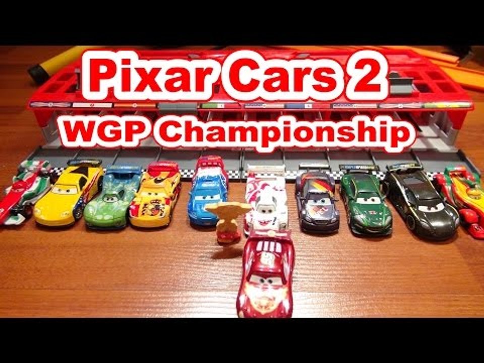 Pixar Cars World Grand Prix WGP Racers with Lightning McQueen Francesco ...