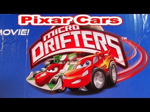 Pixar Cars Unboxing 3 New Micro Drifters Cars Doc Ramone and Sheriff and Races on the Trank