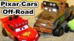 Pixar Cars Unboxing Off Road Mater with McQueen Off Road Lightning