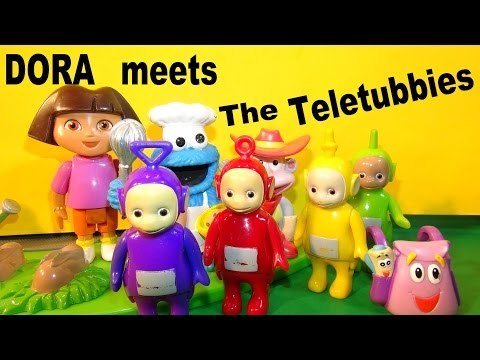 Dora The Explorer Meets The Teletubbies with Cookie Monster Chef