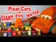 Pixar Cars with EVIL Mater ,Screaming Banshee, Colossus XXL ,Lightning McQueen, and a Dinosaur
