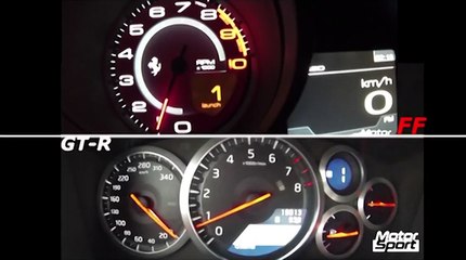 0-250 km/h : Ferrari FF VS Nissan GT-R (Motorsport)