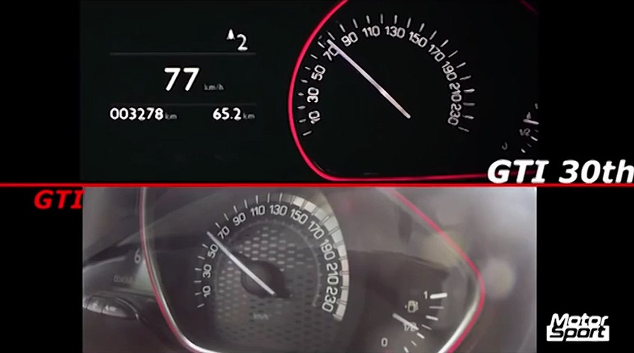 0-200 km/h : Peugeot 208 GTI VS 208 GTI 30th (Motorsport)