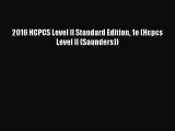 Download 2016 HCPCS Level II Standard Edition 1e (Hcpcs Level II (Saunders)) PDF Online