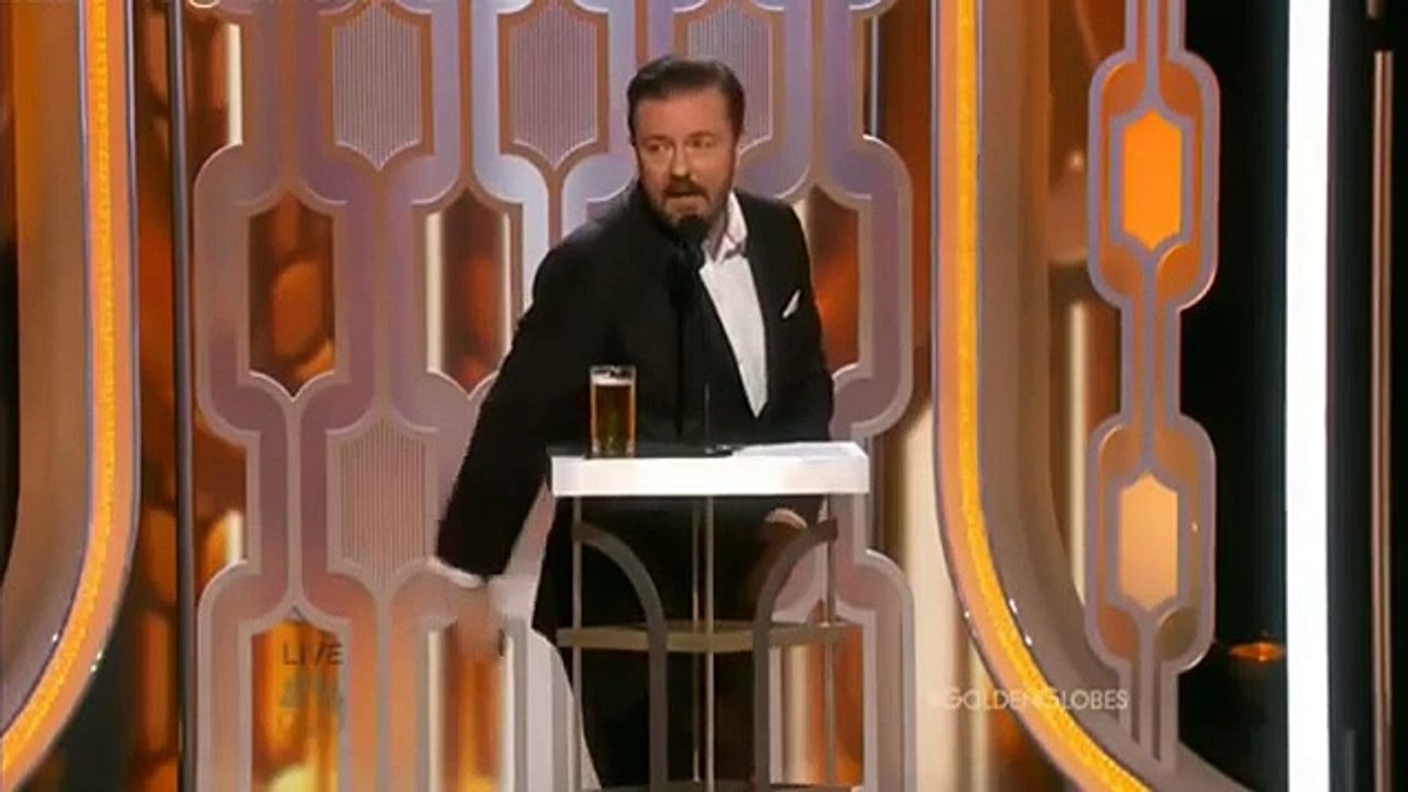 Golden Globes 2016 Openning Ricky Gervais Golden Globe Awards 2016