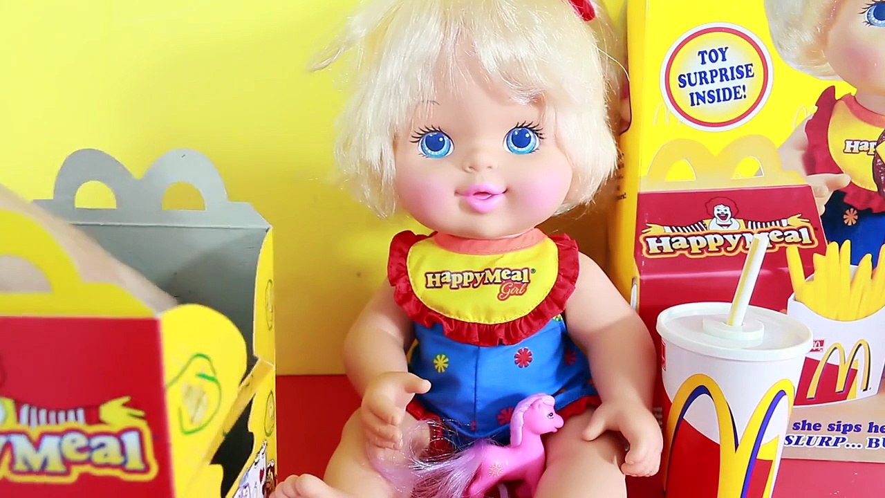 McDonalds Happy Meal Surprise Toys Doll Play Doh Food Ice Cream McFlurry Playdough DisneyC