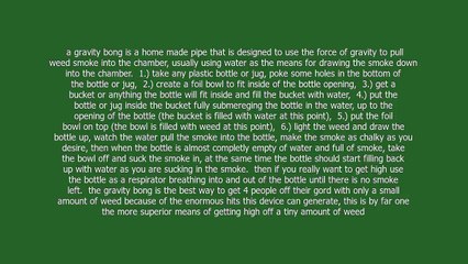 gravity bong meaning and pronunciation