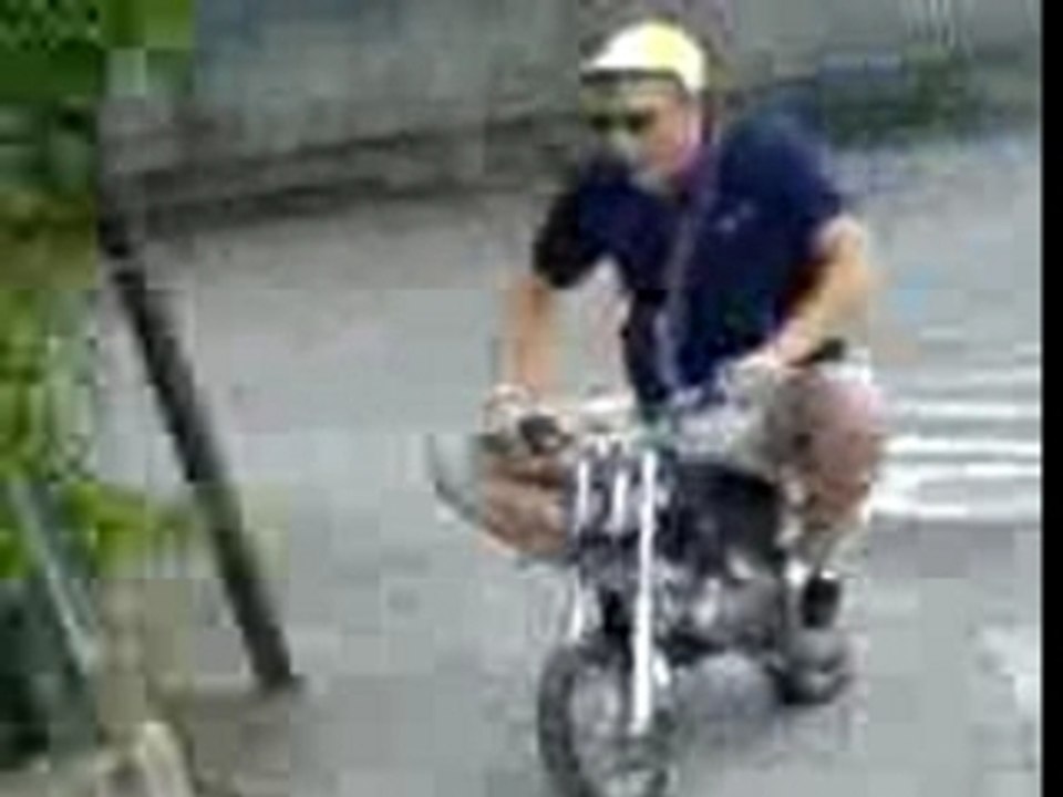 poket bike in the street