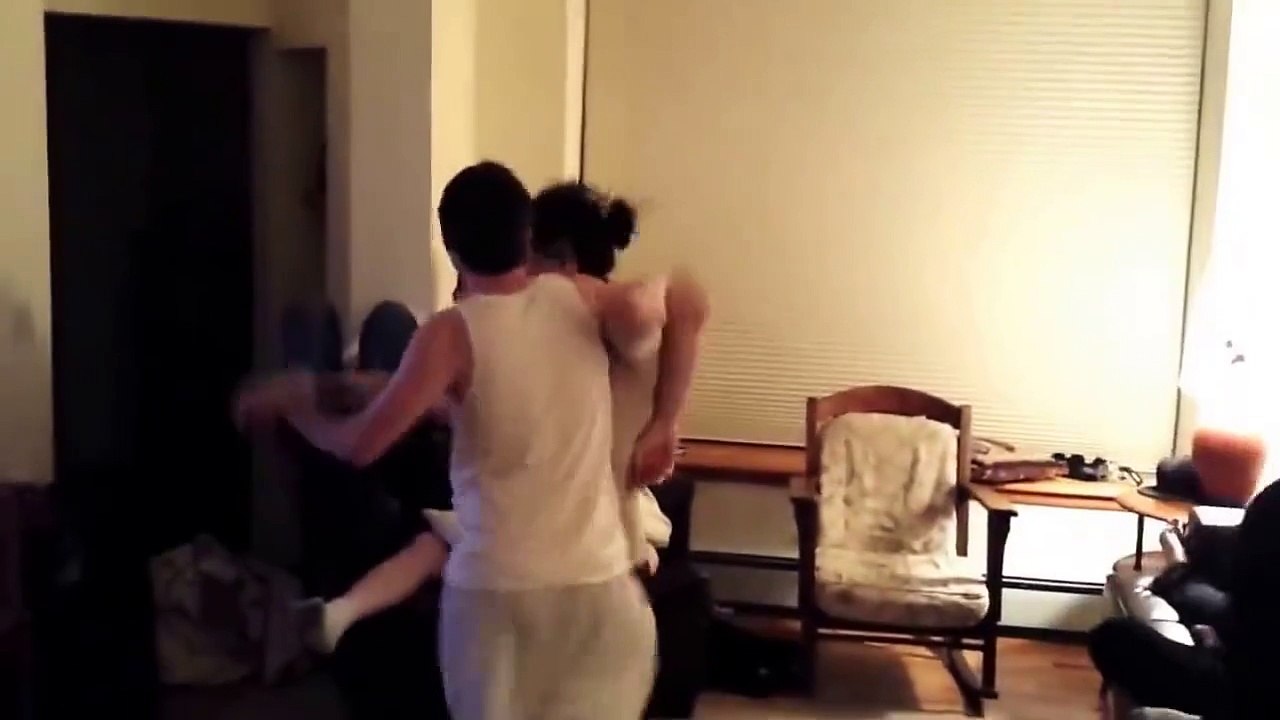 Sadly this is the last time this guy got to wrestle this girl...