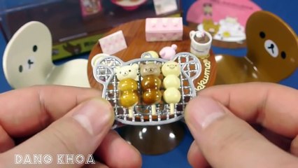 Lắp ráp bộ bàn ăn hình chú gấu đồ chơi Rilakkuma có nhiều món ăn hấp dẫn