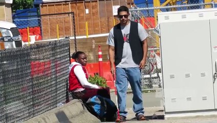 Blind Man Drops Weed In Front Of People and they STEAL IT - Prank In The Hood