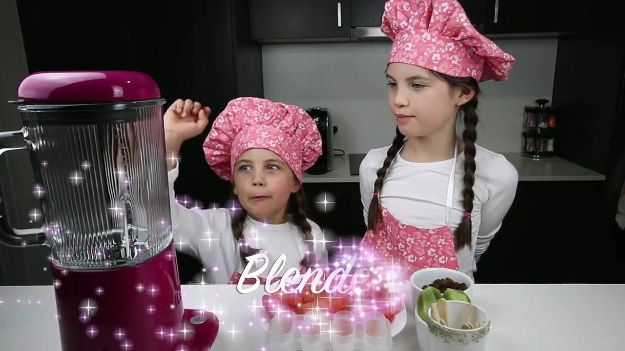 WATERMELON POPSICLES - ice lolly block pop icy pole - healthy fruity pops how to DIY