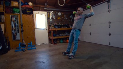 Grip strength equipment exercises with the Hanging Globes