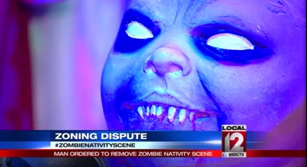 Zombie Nativity scene caused 500 a day fine