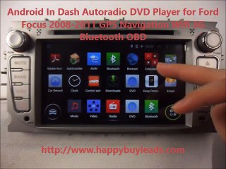 Ford Focus Car Audio System Android DVD GPS Navigation Wifi