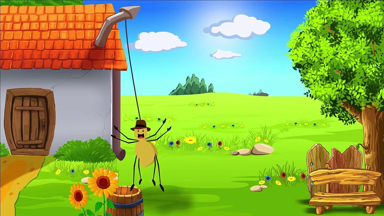 Imse Vimse Spindel | Barnvisa på Svenska | Itsy Bitsy Spider Swedish | Tecknad Film | Barn