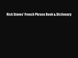 [PDF Download] Rick Steves' French Phrase Book & Dictionary [Read] Online