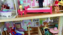 Frozen Elsa Barbie DOLLHOUSE KidKraft Majestic Mansion Wooden Doll House Spiderman Frozen